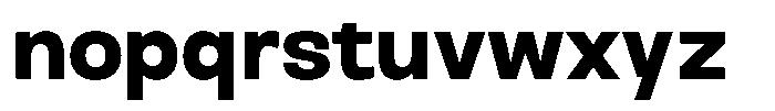Nope Black Font LOWERCASE