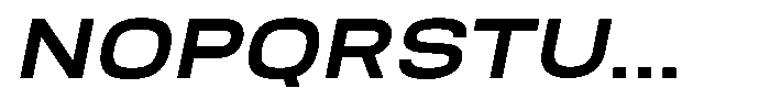 Nope Bold Wide Italic Font UPPERCASE