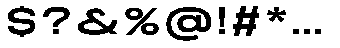 Nope Bold Wide Font OTHER CHARS
