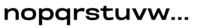Nope Bold Wide Font LOWERCASE