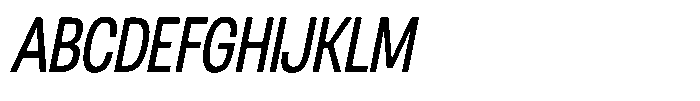 Nope Condensed Italic Font UPPERCASE