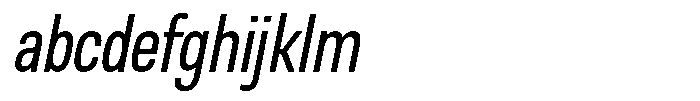 Nope Condensed Italic FONT