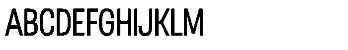 Nope Condensed Font UPPERCASE