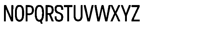 Nope Condensed Font UPPERCASE
