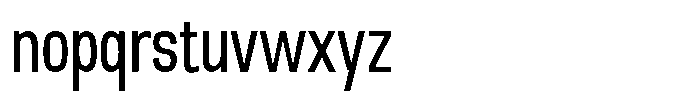 Nope Condensed Font LOWERCASE