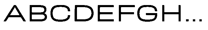 Nope Expanded Font UPPERCASE