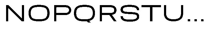 Nope Expanded Font UPPERCASE