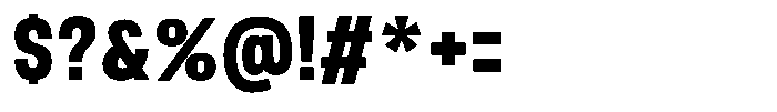 Nope Extra Bold Condensed Font OTHER CHARS