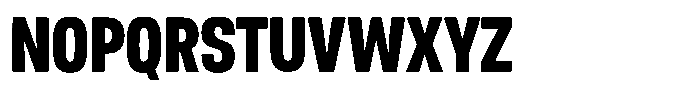 Nope Extra Bold Condensed Font UPPERCASE