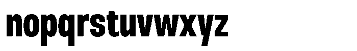 Nope Extra Bold Condensed Font LOWERCASE