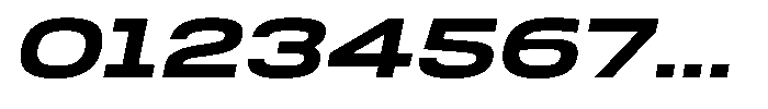 Nope Extra Bold Expanded Italic Font OTHER CHARS