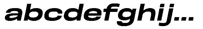 Nope Extra Bold Expanded Italic FONT