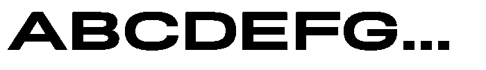 Nope Extra Bold Expanded Font UPPERCASE