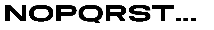 Nope Extra Bold Expanded Font UPPERCASE
