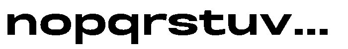 Nope Extra Bold Expanded Font LOWERCASE