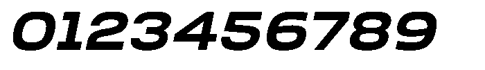 Nope Extra Bold Wide Italic Font OTHER CHARS