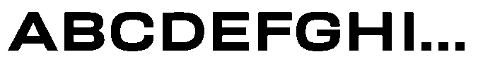 Nope Extra Bold Wide Font UPPERCASE