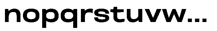 Nope Extra Bold Wide Font LOWERCASE