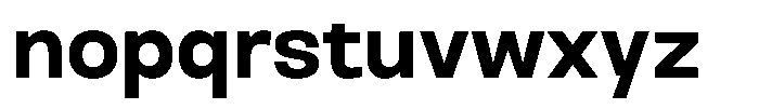 Nope Extra Bold Font LOWERCASE