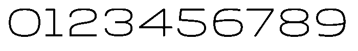 Nope Extra Light Expanded Font OTHER CHARS