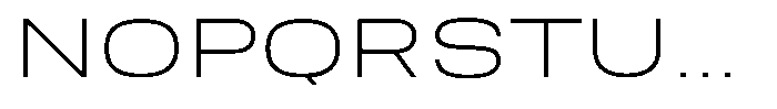 Nope Extra Light Expanded Font UPPERCASE