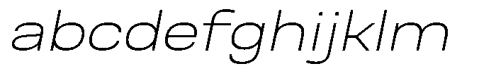 Nope Extra Light Wide Italic FONT