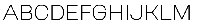 Nope Extra Light Font UPPERCASE