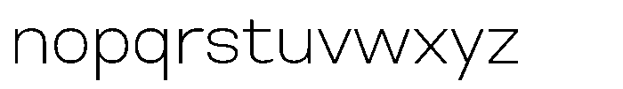 Nope Extra Light Font LOWERCASE