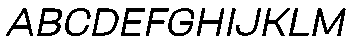 Nope Italic Font UPPERCASE