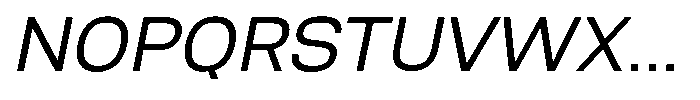 Nope Italic Font UPPERCASE