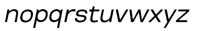 Nope Italic Font LOWERCASE