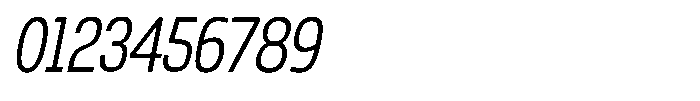 Nope Light Condensed Italic Font OTHER CHARS