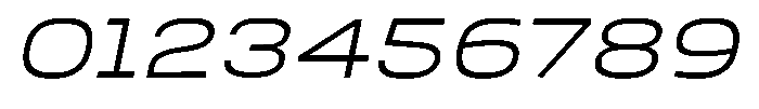 Nope Light Expanded Italic Font OTHER CHARS