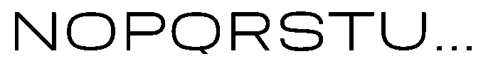 Nope Light Expanded Font UPPERCASE