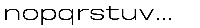 Nope Light Expanded Font LOWERCASE