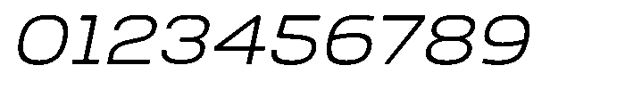 Nope Light Wide Italic Font OTHER CHARS