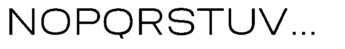 Nope Light Wide Font UPPERCASE