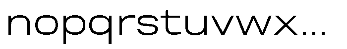 Nope Light Wide Font LOWERCASE