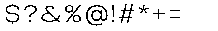 Nope Light Font OTHER CHARS