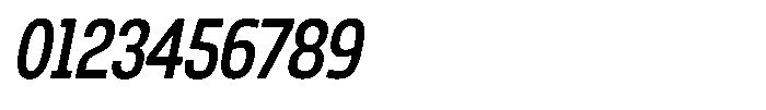 Nope Medium Condensed Italic Font OTHER CHARS