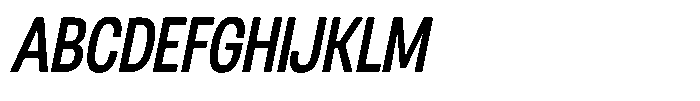 Nope Medium Condensed Italic Font UPPERCASE