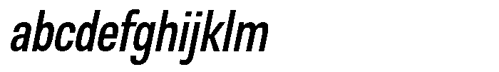 Nope Medium Condensed Italic FONT