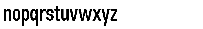 Nope Medium Condensed Font LOWERCASE