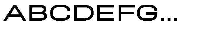 Nope Medium Expanded Font UPPERCASE