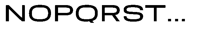 Nope Medium Expanded Font UPPERCASE