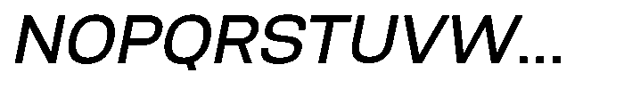 Nope Medium Italic Font UPPERCASE