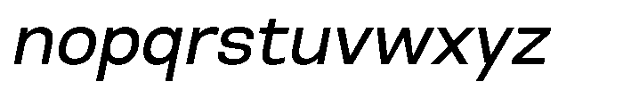 Nope Medium Italic Font LOWERCASE