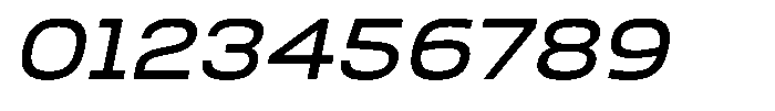 Nope Medium Wide Italic Font OTHER CHARS