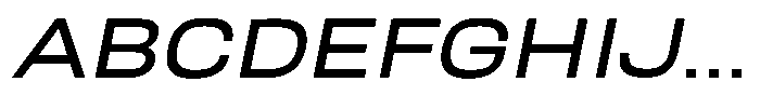 Nope Medium Wide Italic Font UPPERCASE