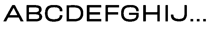 Nope Medium Wide Font UPPERCASE